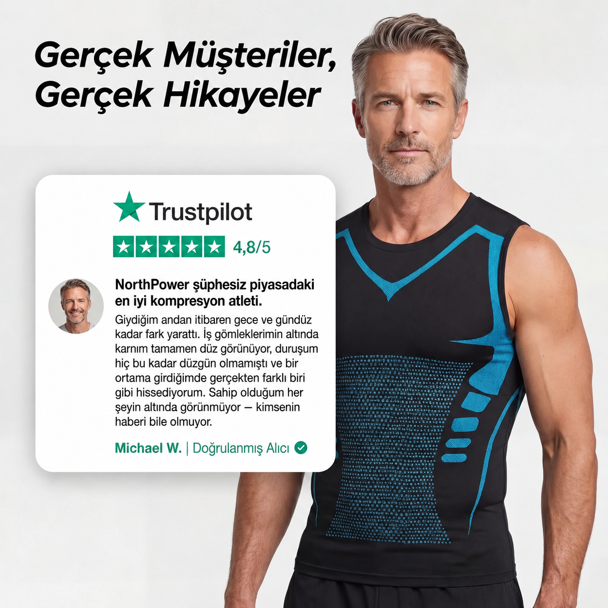 NorthPower™ Erkek Toparlayıcı Kompresyon Atleti
