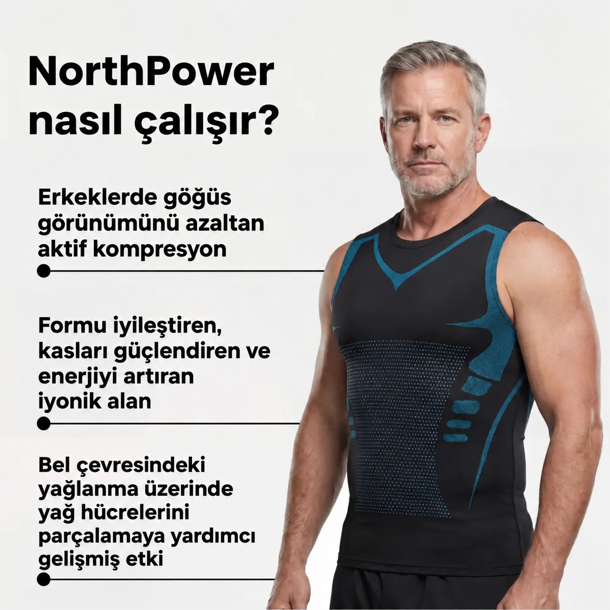 NorthPower™ Erkek Toparlayıcı Kompresyon Atleti